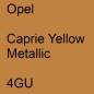 Preview: Opel, Caprie Yellow Metallic, 4GU.